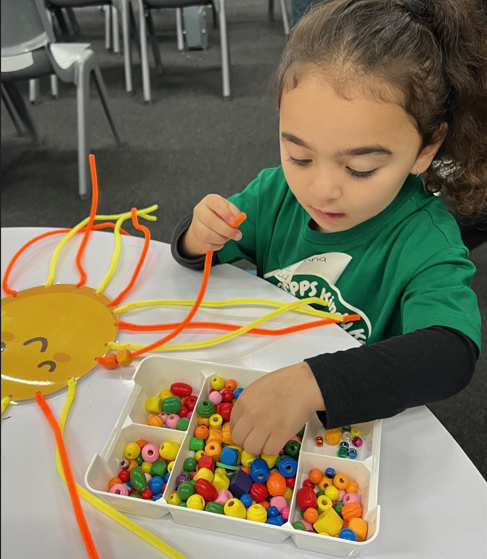 pre-school students at kindy orientation